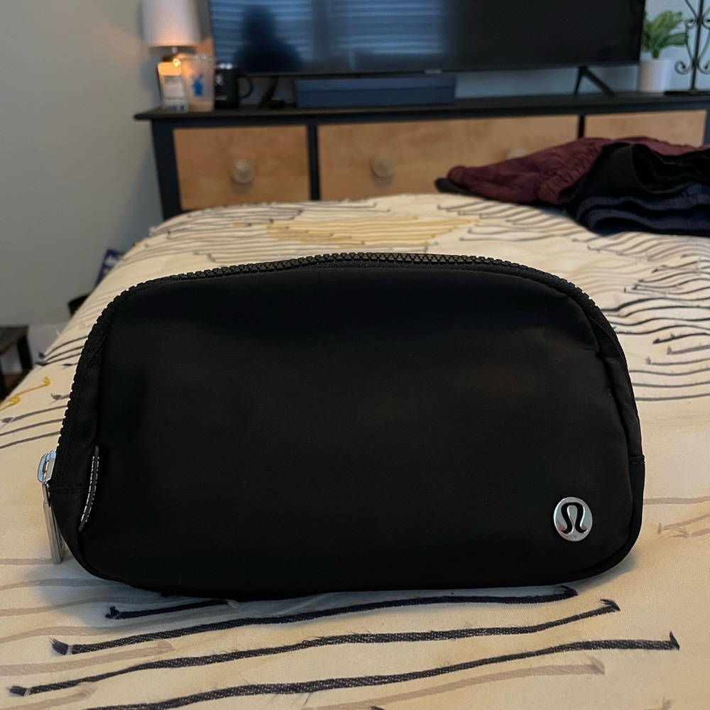 Black Graphic Lululemon Belt Bag